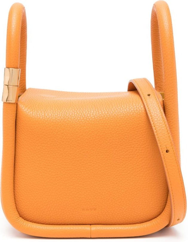 Shop Boyy Women's Wonton 20 Pebble Leather Handbag In Orange