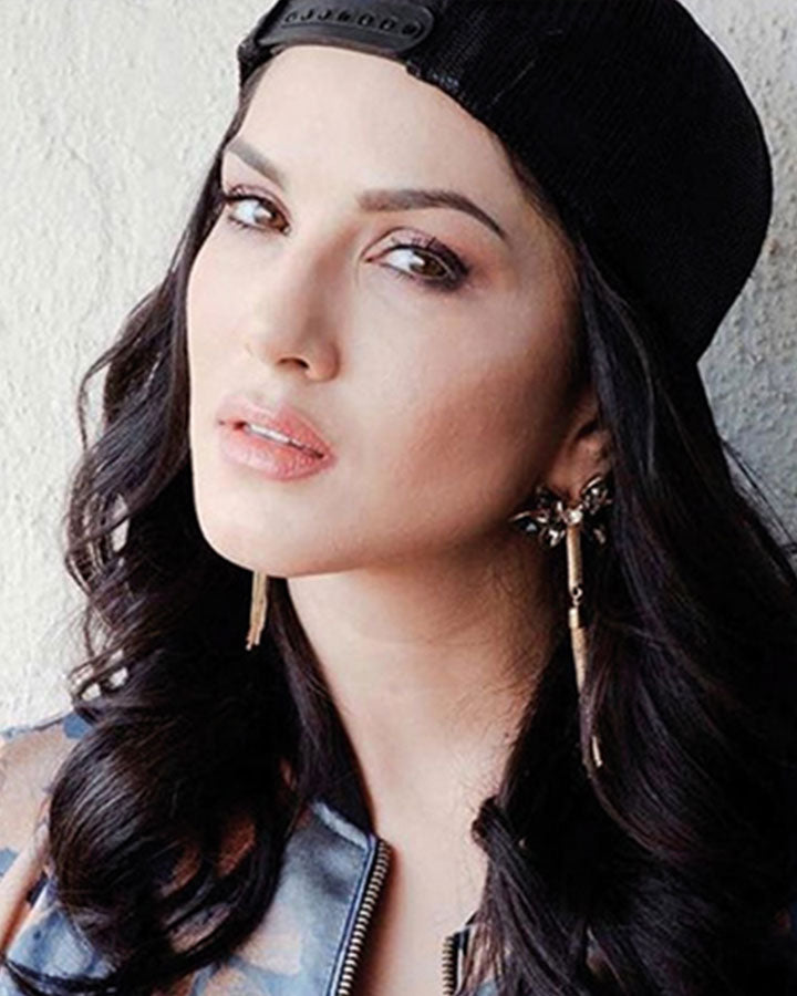 Sunny Leone Wearing Curio Cottage Earrings.