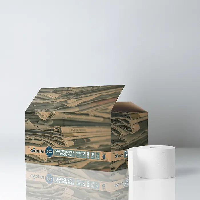 rste von günstig Kaufen-Toilettenpapier 12er Box RECYCLING. Toilettenpapier 12er Box RECYCLING <![CDATA[Deine Entscheidung für die Recycling-Toilettenpapier 12er-Box. 12 Rollen à 250 Blatt, 3-lagig. aus 100% Altpapier. ressourcenschonende Herstellung. frei von Duft- oder Farbs