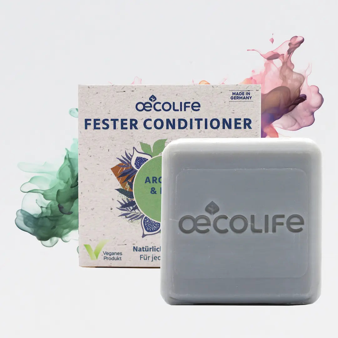 Fester Conditioner günstig Kaufen-Fester Conditioner Arganöl & Feige. Fester Conditioner Arganöl & Feige <![CDATA[PRODUKTDETAILS. 75g fester Conditioner. Natürliche Inhaltsstoffe, vegan. Verfeinert mit wertvollem Argan-Öl. Feuchtigkeitsspendend -ideal für trockenes Ha