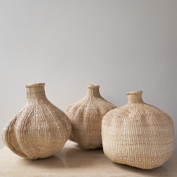 Collection of Bulawayo Gourd Baskets At Mararamiro Studio