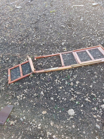 Broken Hutch following Condicote Tornado