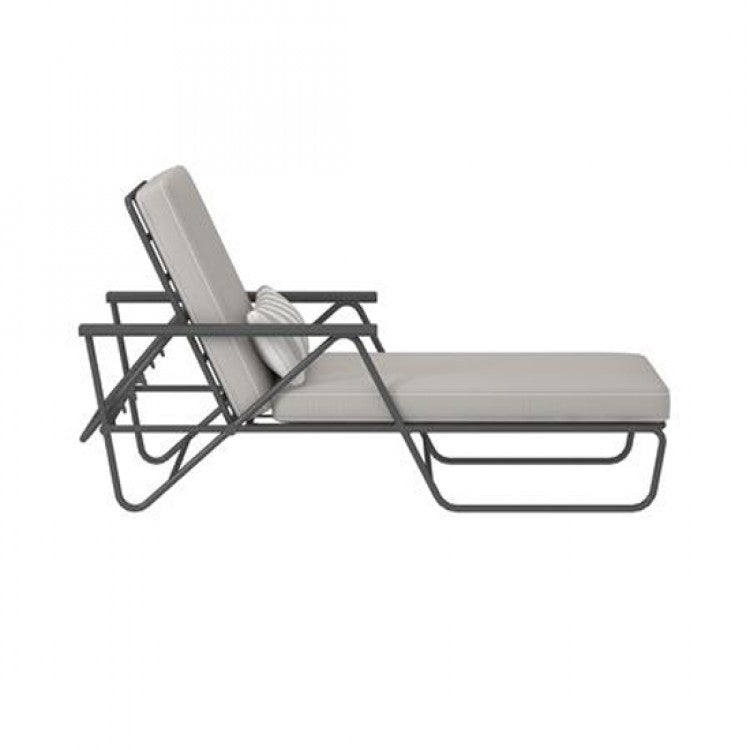 metal chaise lounger