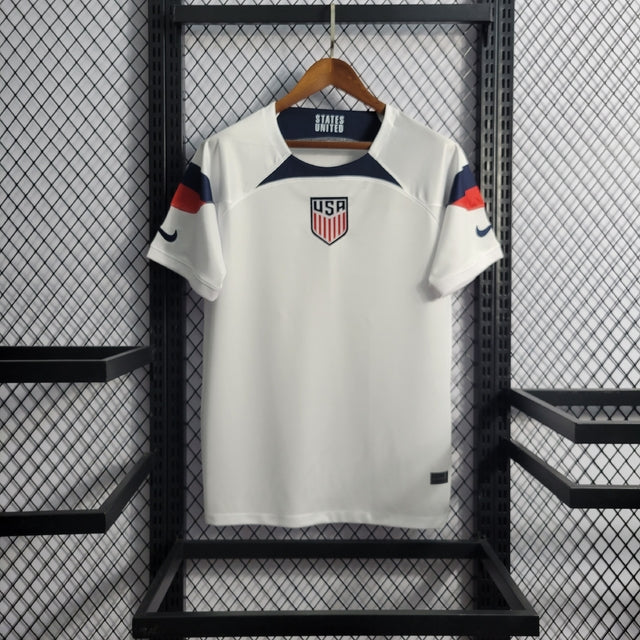defensa tornillo Cargado Camisa Estados Unidos Home 22/23 s/n° Torcedor Nike Masculina - Branco –  beltsports