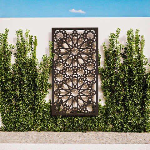 Moroccan Sunburst Garden Screen