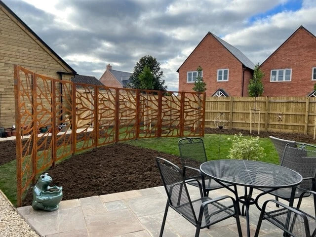 Corten Screen after Transformation