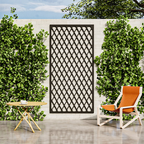 Black garden privacy screen