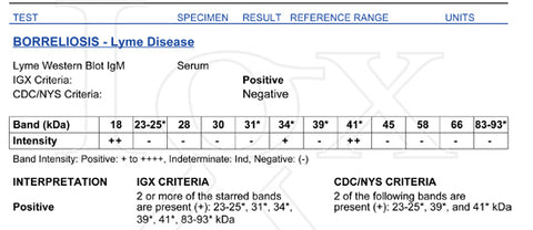 best test for lyme disease igenex results