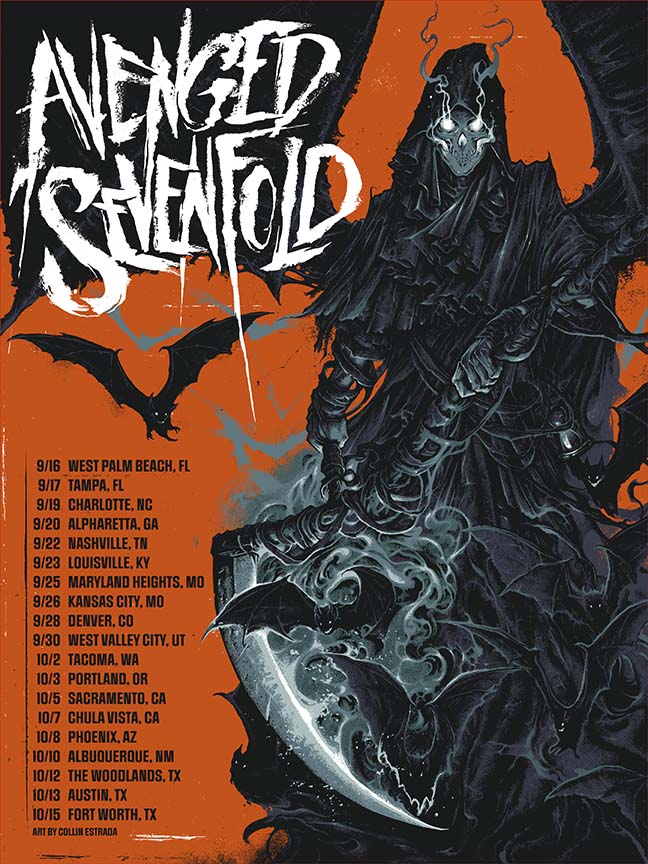 Trends International Avenged Sevenfold Black Light Poster 23 x 35 