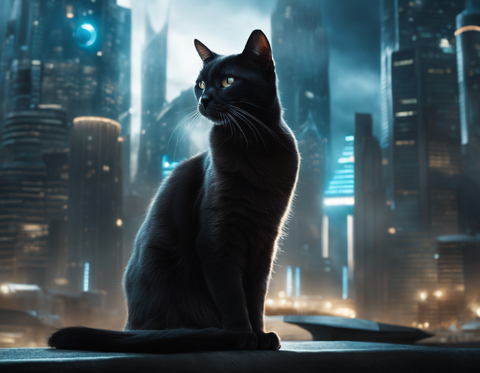 cats from the future ai image