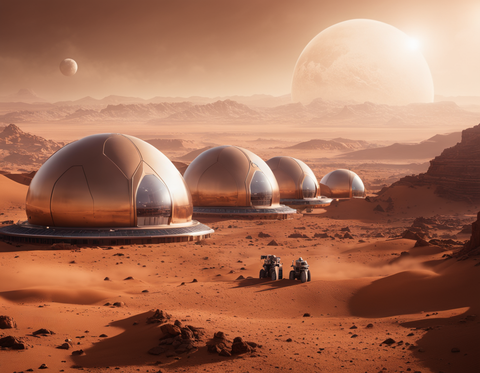 domes on mars using ai