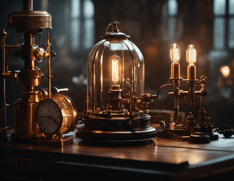 steampunk laboratory