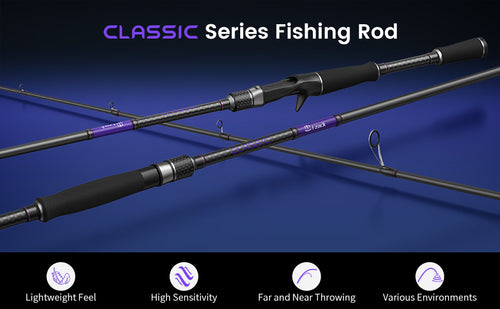  T-ZACK Spinning Rod, 6'10 Medium Light/Fast Action /1 Piece Fishing  Rod with 30 Ton Toray Graphite, Fuji Guides & Reel Seat, EVA Handles,  Ultra-Light Bass Fishing Pole : Sports 