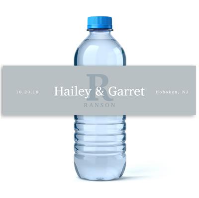 Taupe Water Bottle Labels Neutral Water Bottle Stickers 