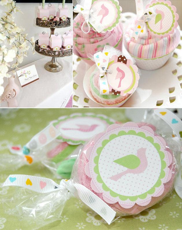 Pink Birdies Baby Shower – iCustomLabel