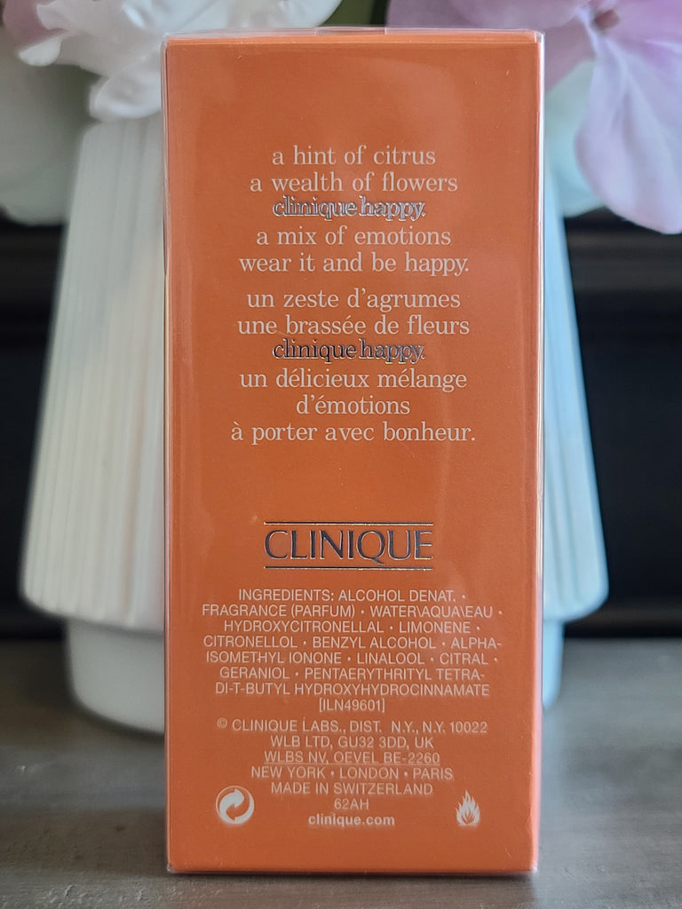 heb vertrouwen propeller Perforatie Clinique Happy Perfume Spray for Women – Skintastic Beauty