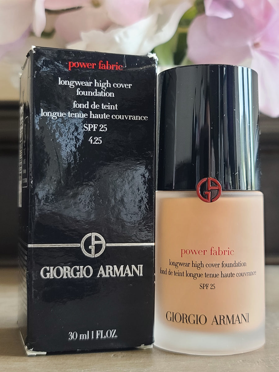 Giorgio Armani Power Fabric Longwear High Cover Foundation SPF 25 (#4. –  Skintastic Beauty