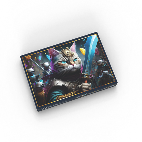 Knight cat - 1000 piece cat puzzle