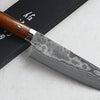 CS207 Japanese santoku knife Saji - VG10 Black Damascus steel 175mm