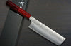 Kei Kobayashi R2 Damascus Special Finished CS Japanese Chefs NakiriVegetable 170mm Black with Red Lacquered Wood Handle