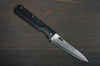 Takeshi Saji Folding R2SG2 Mirrored Damascus Petty KnifeUtility 100mm with Black G10 Handle