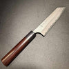 Yoshimi Kato Stainless Clad Aogami Super Nashiji 130mm Ko-Bunka with  Rosewood Circle Wa Handles