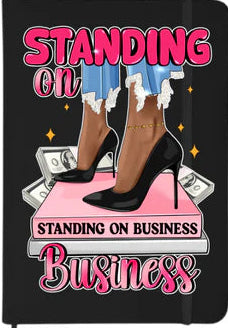 STANDING ON BUSINESS JOURNAL/NOTEBOOK