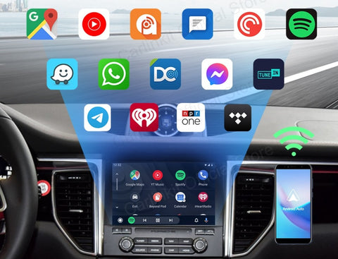 AAwireless Android Auto adapter for Android smartphone use