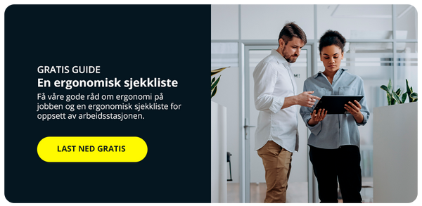 Gode ​​råd om ergonomi på jobben og på hjemmekontoret