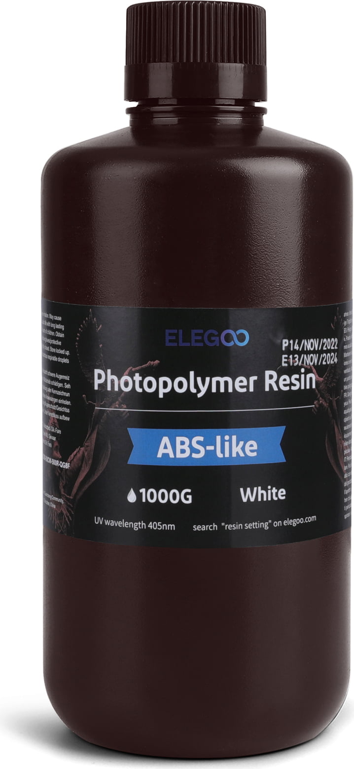 Liquid Elegoo ABS Like 3d printing resin White, Black , Grey