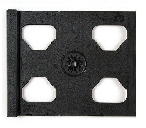 Double Jewel Case Plastic Insert Black Tray (100 Pack) Product Image