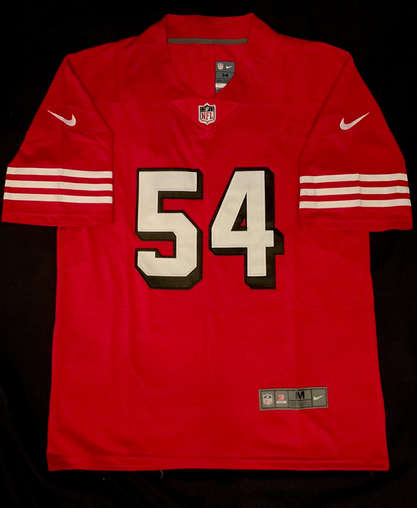 #54 WARNER San Francisco 49ers Home Throwback Style Jersey