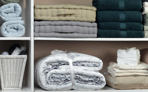 Towel Stack up to save space