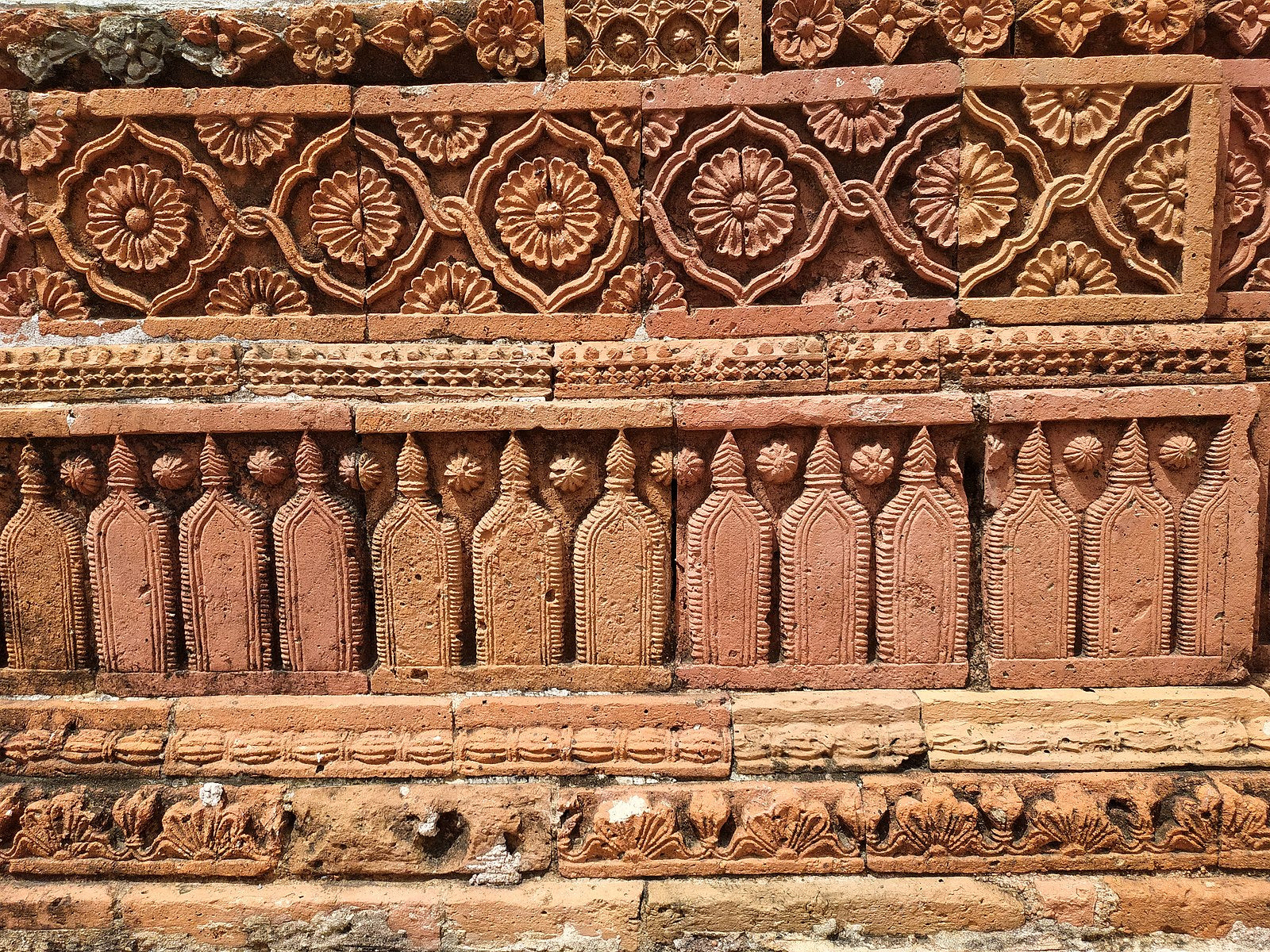 Terracotta Relief on Chota Govina Temple in Bangladesh