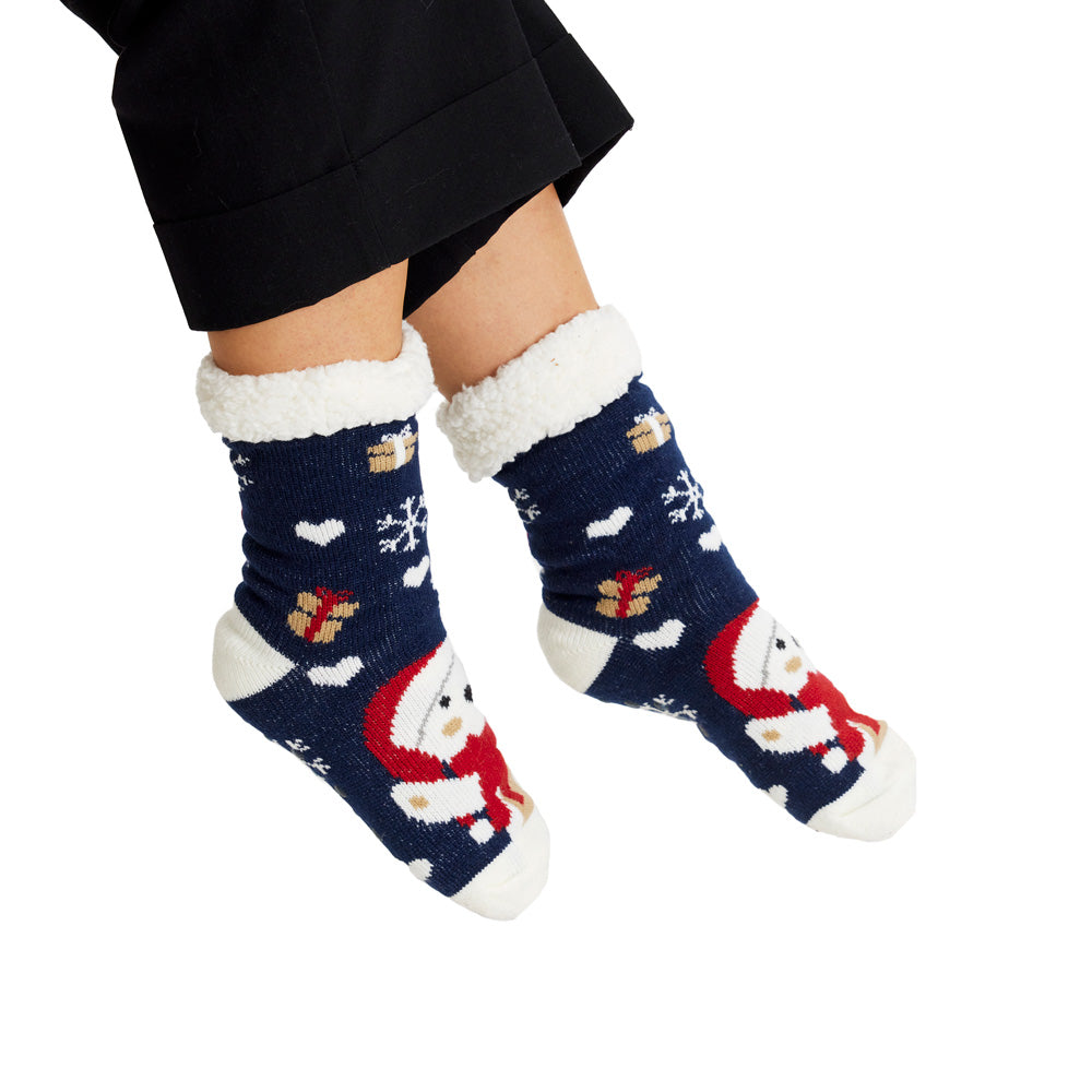 Calcetines de Navidad de Andar por Casa Azules Oso Polar – Navideños