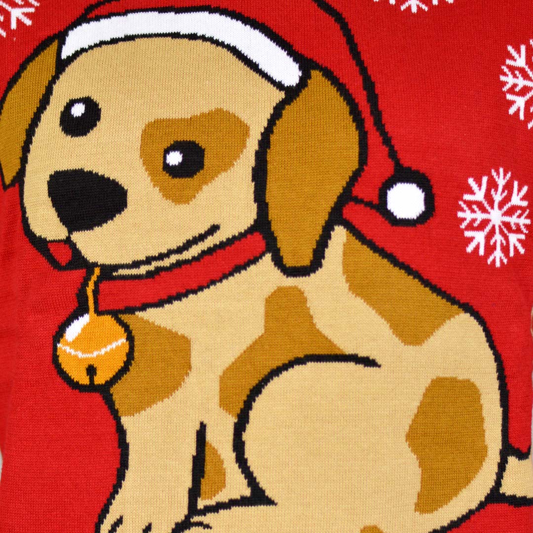 perro Garganta teléfono Jersey de Navidad Parejas con Perrito – Jerseys Navideños