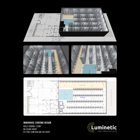 LED Lighting Design for Industrial Warehouse