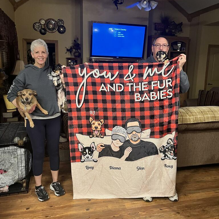 You & Me And Our Fur Babies - Personalized Pet Blanket Review