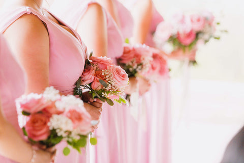 summer wedding pink flowers