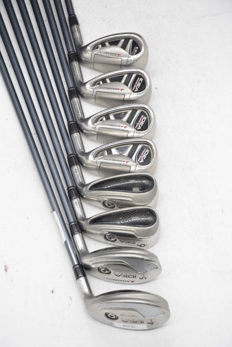 Adams Idea Tech Hybrid 4-PW, SW Iron Set SR Flex -0.25" Golf Clubs GolfRoots 