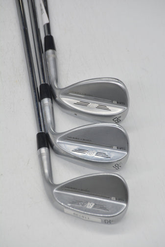 Titleist Vokey SM9 Tour Chrome 52, 56, 60 Degree Wedge Set Wedge Flex Golf Clubs GolfRoots 