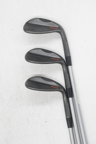 Cobra King Black 52, 56, 60 Degree Wedge Set S Flex Golf Clubs GolfRoots 