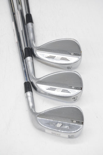 Titleist Vokey SM8 Tour Chrome 50, 54, 58 Degree Wedge Set Wedge Flex Golf Clubs GolfRoots 