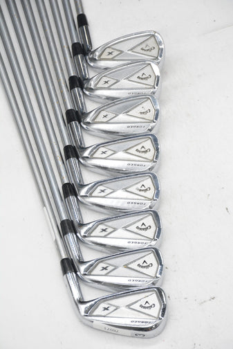 Callaway X Forged 18 3-PW Iron Set S Flex Std Length Golf Clubs GolfRoots 