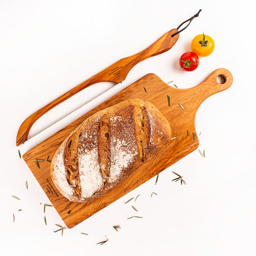 bread knife and handle board set