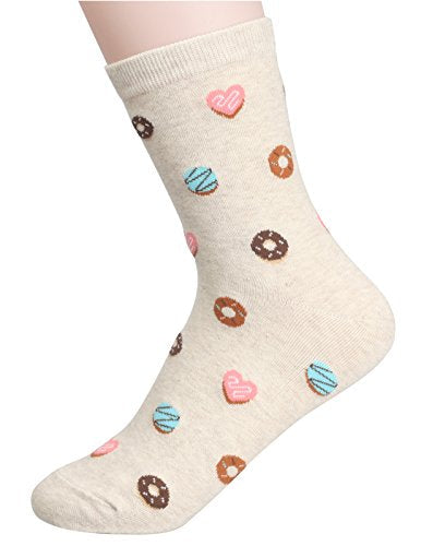Women's Cool Animal Fun Crazy Socks (Food Porn 5 Pairs),One Size â€“ NineFit  - Europe