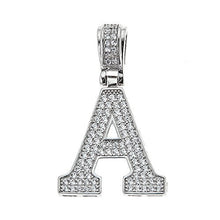Load image into Gallery viewer, .925 Sterling Silver Small Block Letter Initial Pendant (3 grams) (J)
