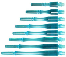 Load image into Gallery viewer, 1 x SET COSMO HYBRID DART STEMS LOCKED CLEAR BLUE SIZE 6 SHAFTS
