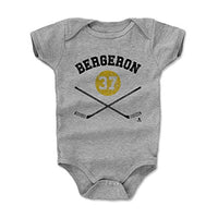 500 LEVEL Patrice Bergeron Baby Clothes, Onesie, Creeper, Bodysuit (Onesie, 12-18 Months, Heather Gray) - Patrice Bergeron Sticks Y