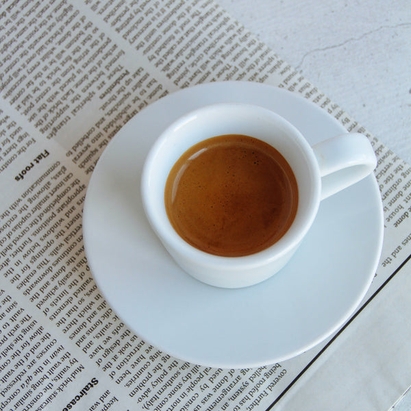 An example of espresso with excellent crema